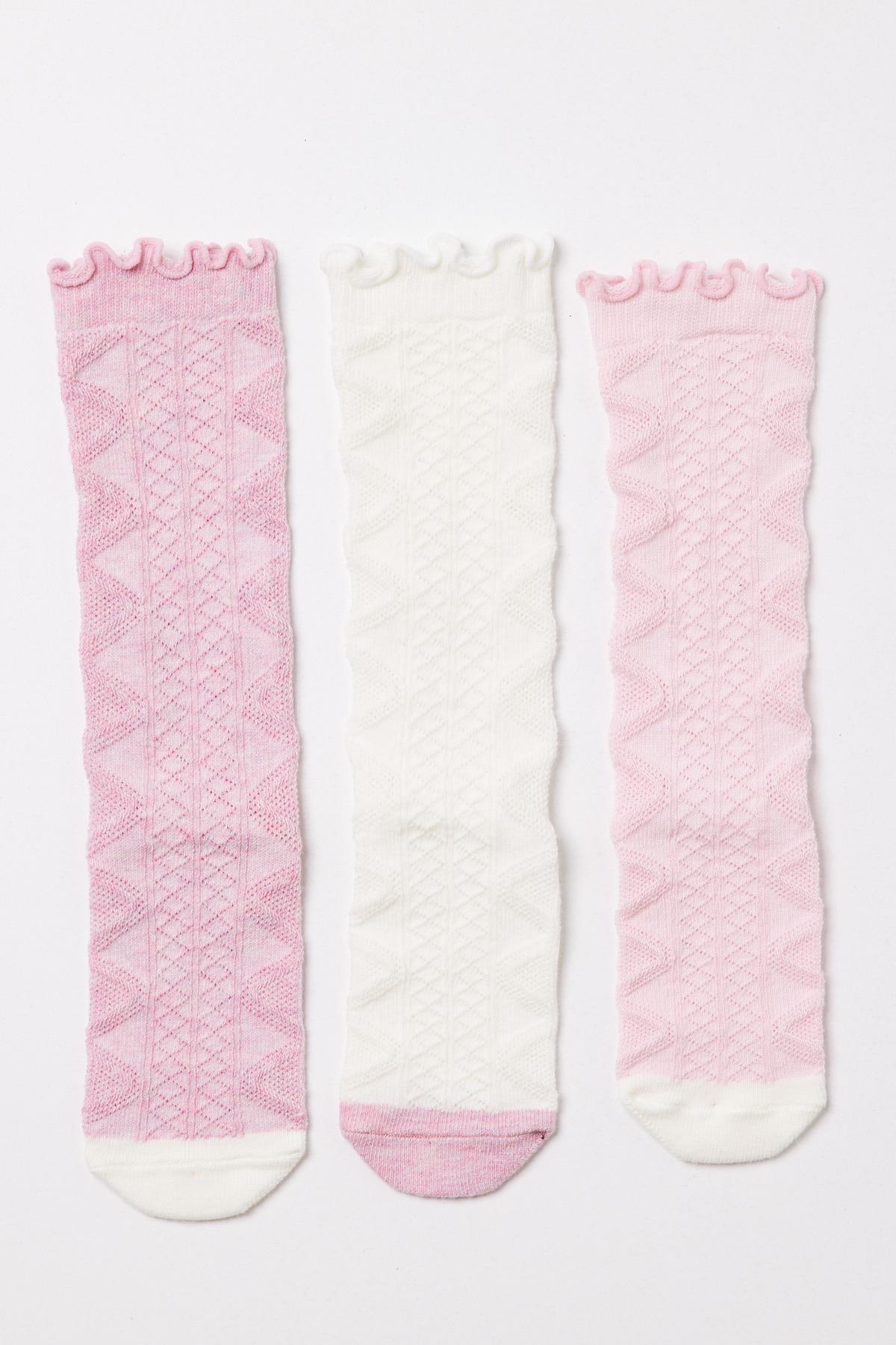 Baby Girl Knee High Socks 3-Pack