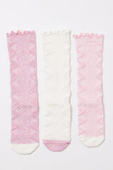 Baby Girl Knee High Socks 3-Pack