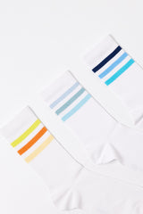 Men's Ankle Striped Socks 3-Pack