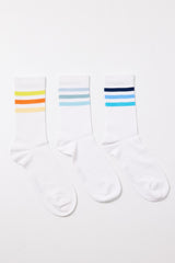 Men's Ankle Striped Socks 3-Pack
