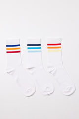 Men's Ankle Striped Socks 3-Pack