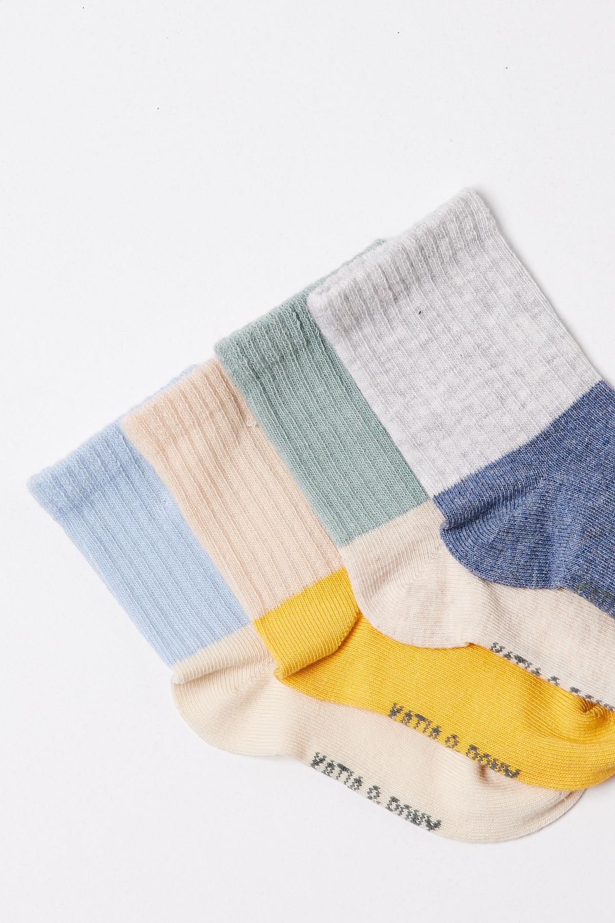 Multicolor Baby Socks 4-Pack