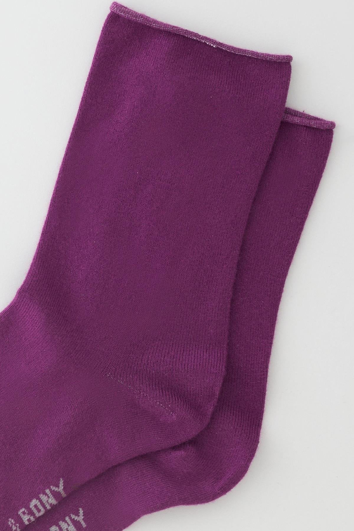 Women's Elastic-Free Modal Thin Socket Socks