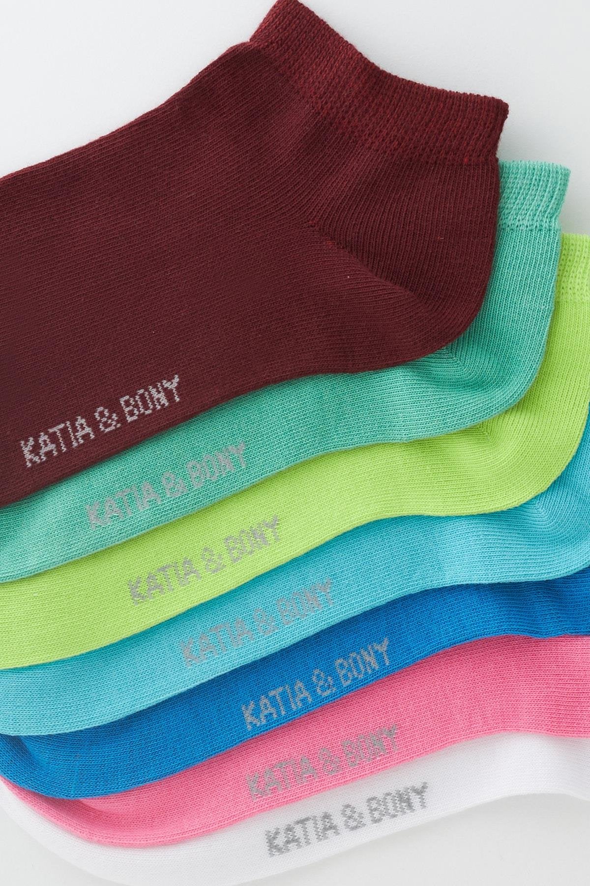 Women's Mixed Color Ankle Socks 7-Pack