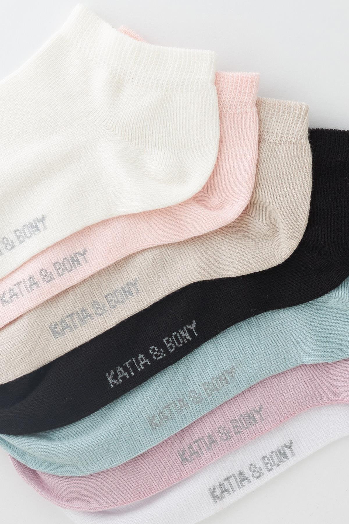 Women's Mixed Color Ankle Socks 7-Pack