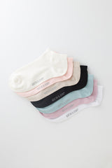 Women's Mixed Color Ankle Socks 7-Pack