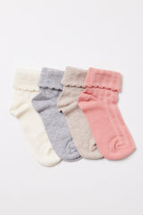 Girls ankle socks 4-pack
