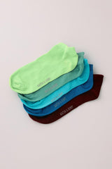 Women's Pink Mix Step Socks 5-Pack