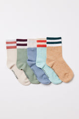 Baby Striped Ankle Socks 5-Pack