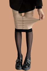 Thermal Skin-Colored Opaques Tights