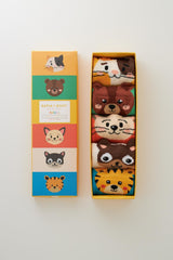 Baby Cute Animal Boxed Socks 5-pack