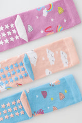 Girls Unicorn Boxed Socks 3-Pack