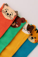 Children's Boxed Cute Animal Ankle Socks 4-Pack