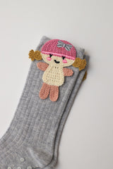 Girls Figured Knee High Socks