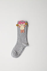 Girls Figured Knee High Socks
