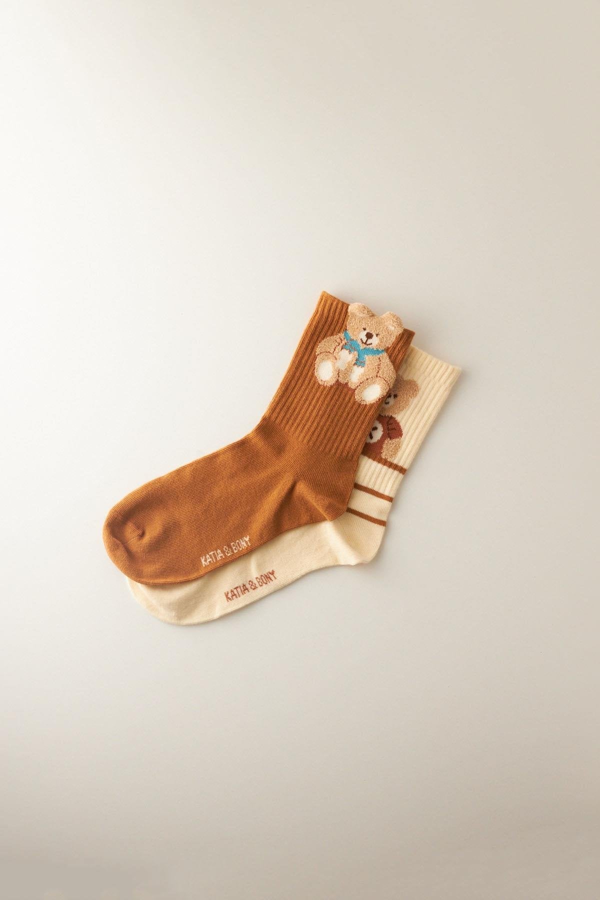 Women's Teddy Socket Socks 2-Pack