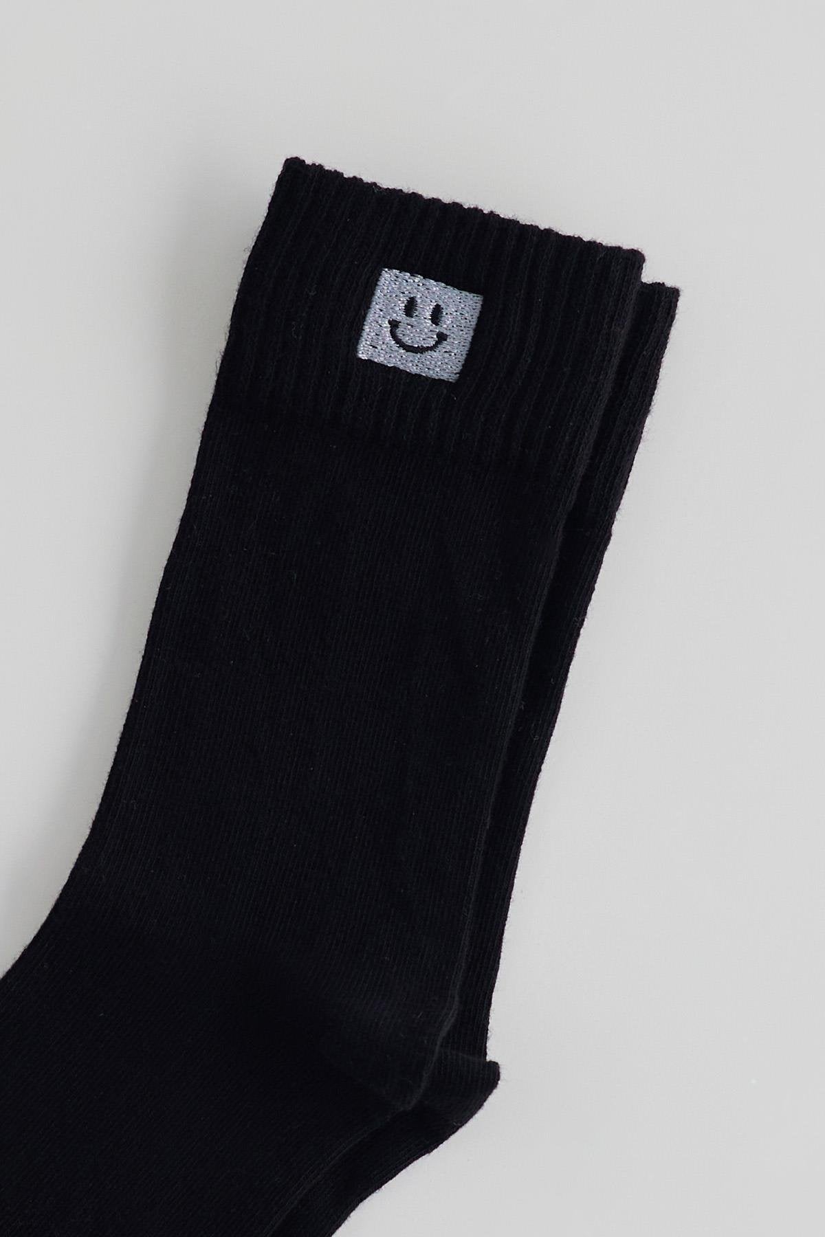 Smiley Face Ankle Socket Socks
