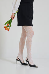 Lace Detailed Thin Tights - 40 Den