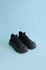 Children's Back To School Sock Sneakers - Black
