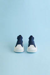 Children's Back To School Sock Sneakers - Black & White
