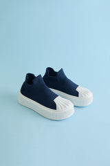 Children's Back To School Sock Sneakers - Black & White