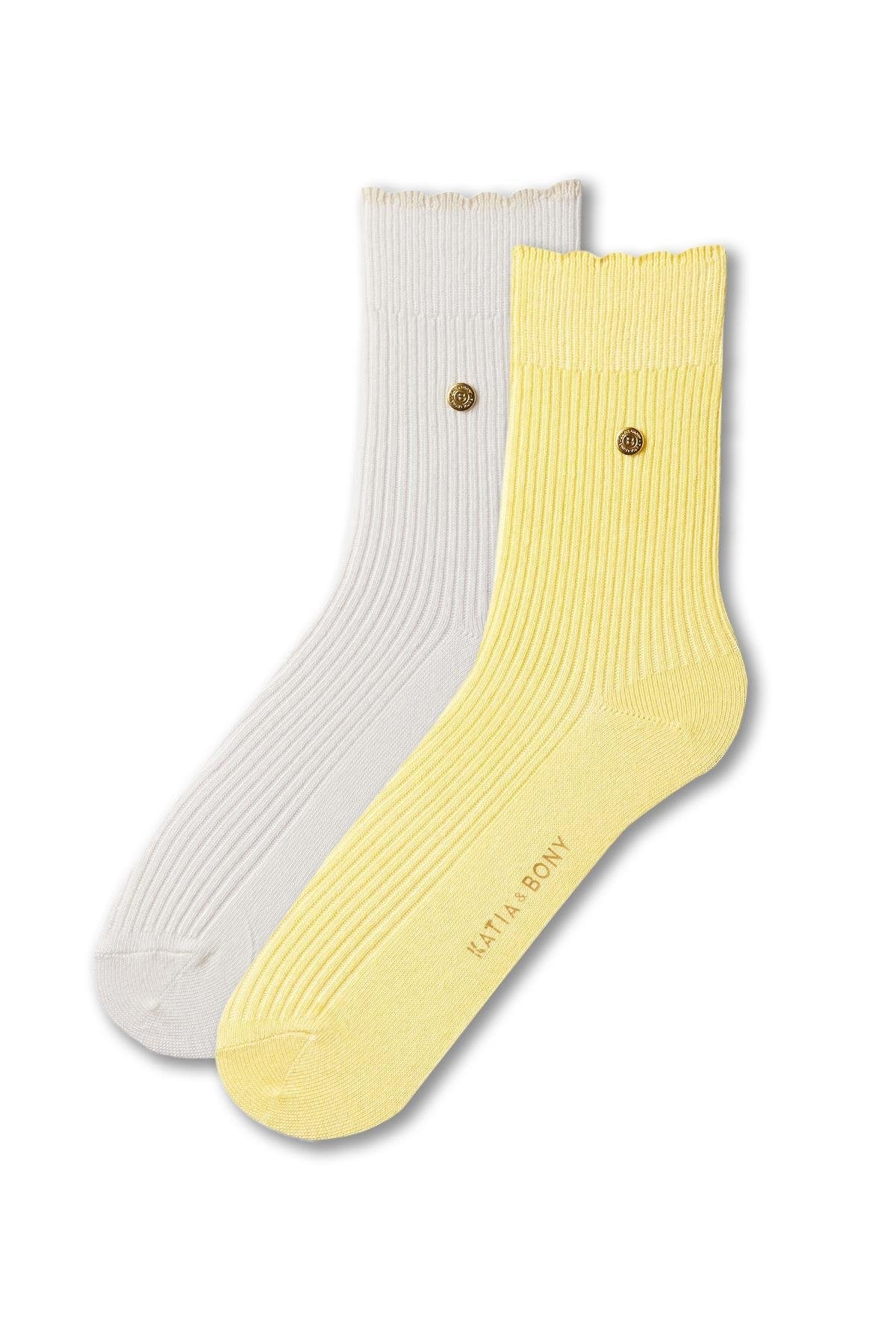 Women's Stud Detailed Derby Socket Socks 2-Pack