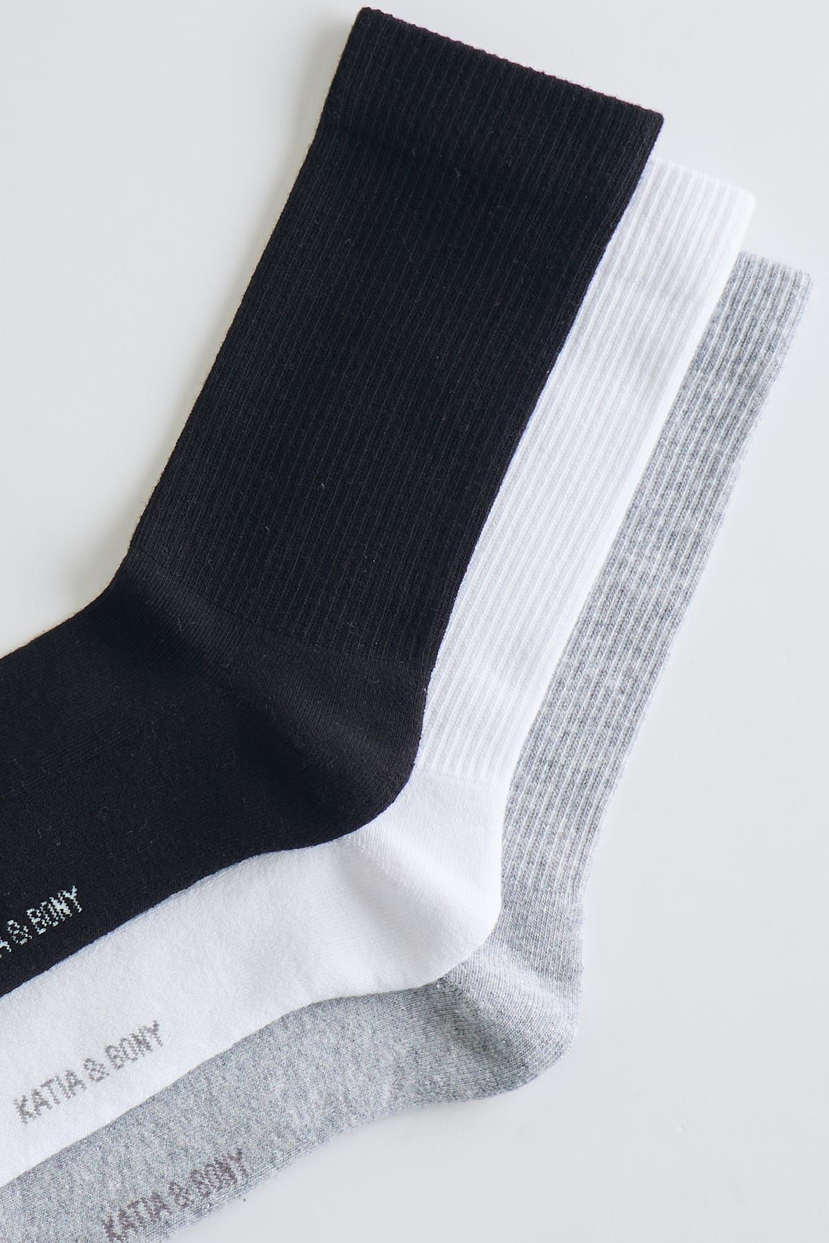 Cotton Sport Socks Unisex 3-pack
