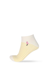 Women's Flamingo Patterned Step Socks 4-Pack