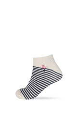 Women's Flamingo Patterned Step Socks 4-Pack