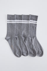 Striped Socket Socks 4-Pack