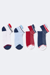 Men's Cotton Step Socks 4-Pack