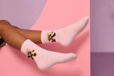 Girls Teddy Ribbon Towel Socks 2-Pack