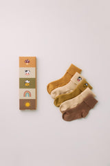 Baby Animal Detailed socks 5-pack