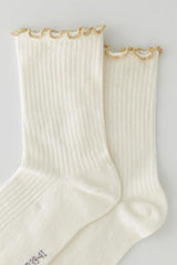 Women's Glitter Frilled Ankle Sock