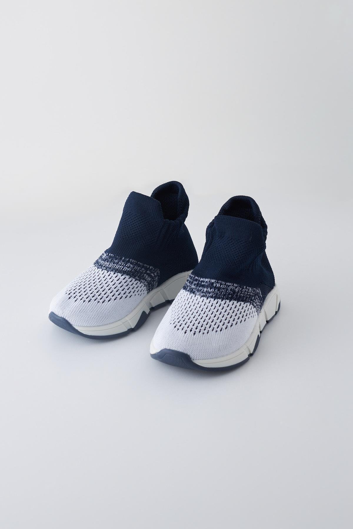 Children's Sock Sneakers - Navy / White