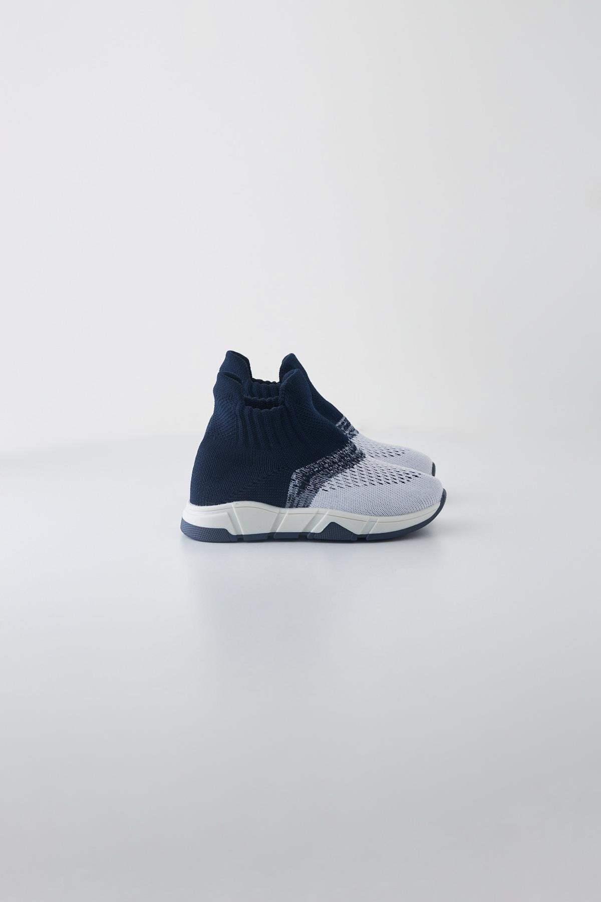 Children's Sock Sneakers - Navy / White