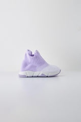 Children's Sock Sneakers - Lilac / White