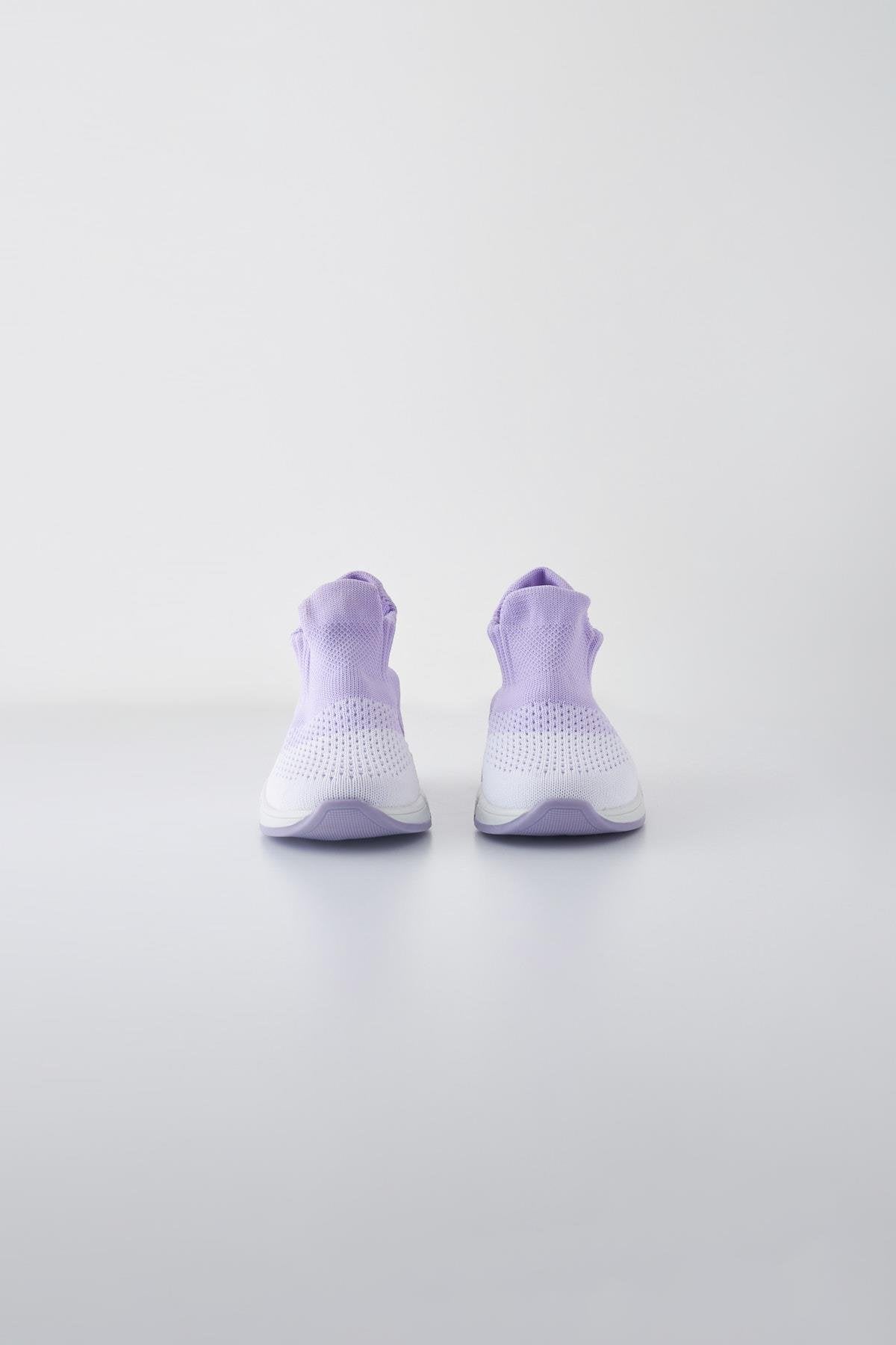 Children's Sock Sneakers - Lilac / White