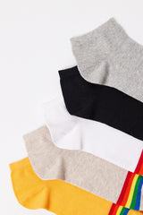 Men's Colorful Striped Ankle Socks 5-Pack