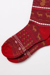 Deer Children's Socks Red