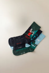 Men's Patterned Golf Socks 3-Pack