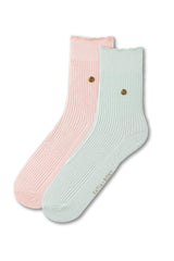 Women's Stud Detailed Derby Socket Socks 2-Pack