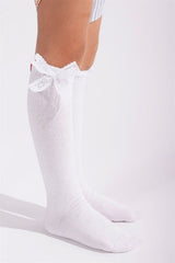 Family Knee Length Ribbon Children's Socks