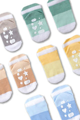 Baby Non-Slip Bootie Socks Boxed 5-pack