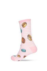 Women's Macaron Patterned Boxed Socks 3-Pack