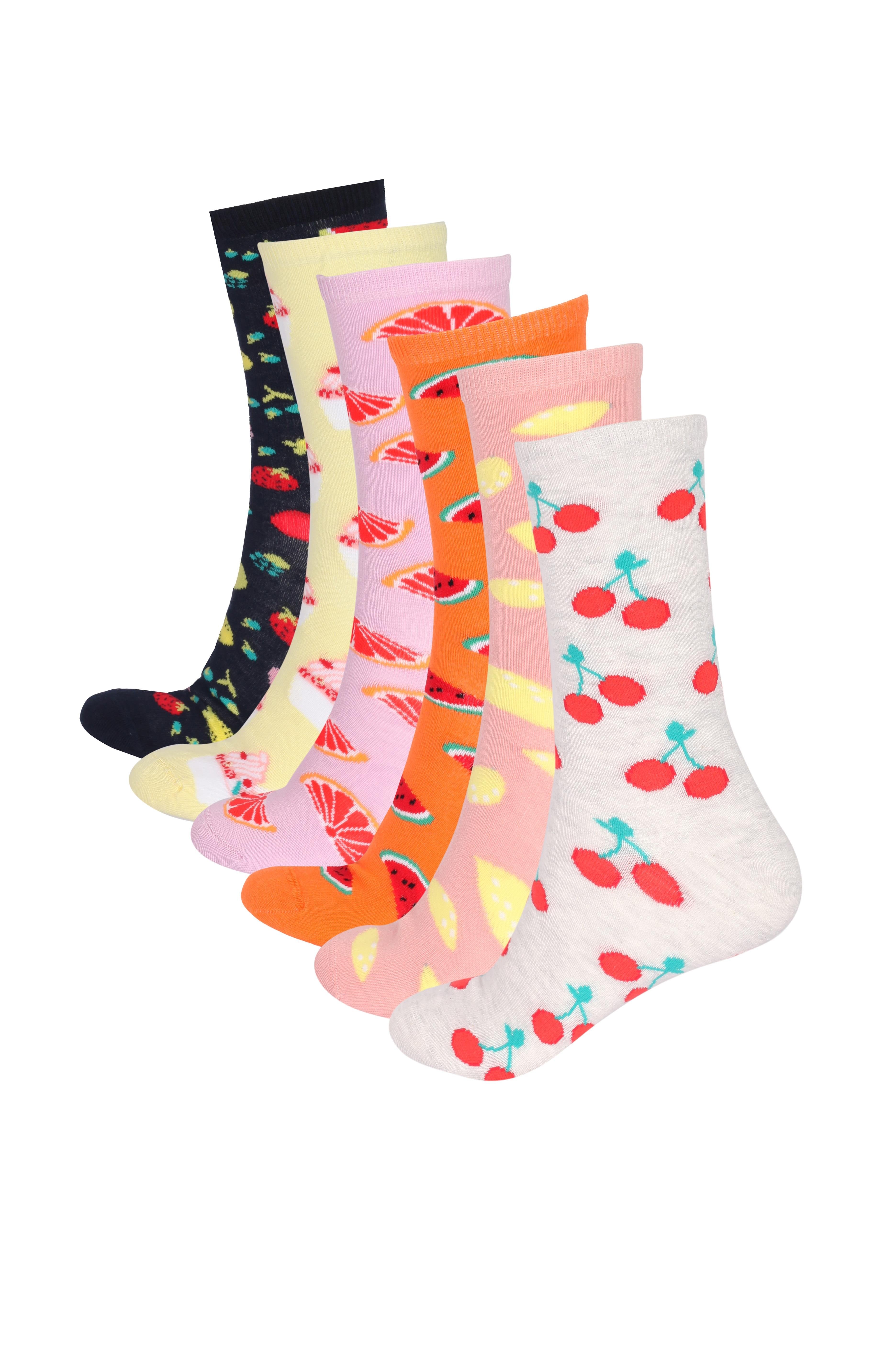 Women's Socket Socks Multi Coloured 6-Pack