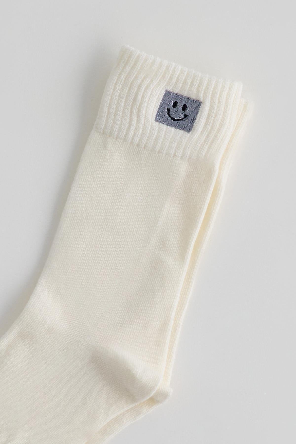 Smiley Face Ankle Socket Socks