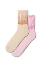 Women's Letter Socket Socks 2-Pack