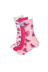 Women's Heart Socket Socks Boxed 3-Pack