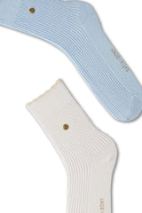 Women's Stud Detailed Derby Socket Socks 2-Pack